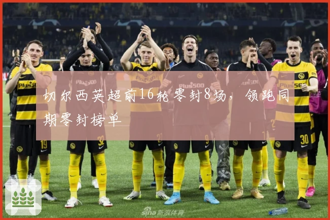 切尔西英超前16轮零封8场，领跑同期零封榜单