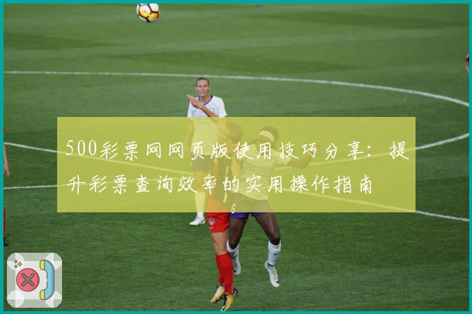 500彩票网网页版使用技巧分享：提升彩票查询效率的实用操作指南